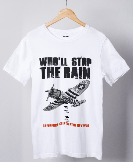 CCR_ Who'll Stop the Rain Cotton T Shirt for Men