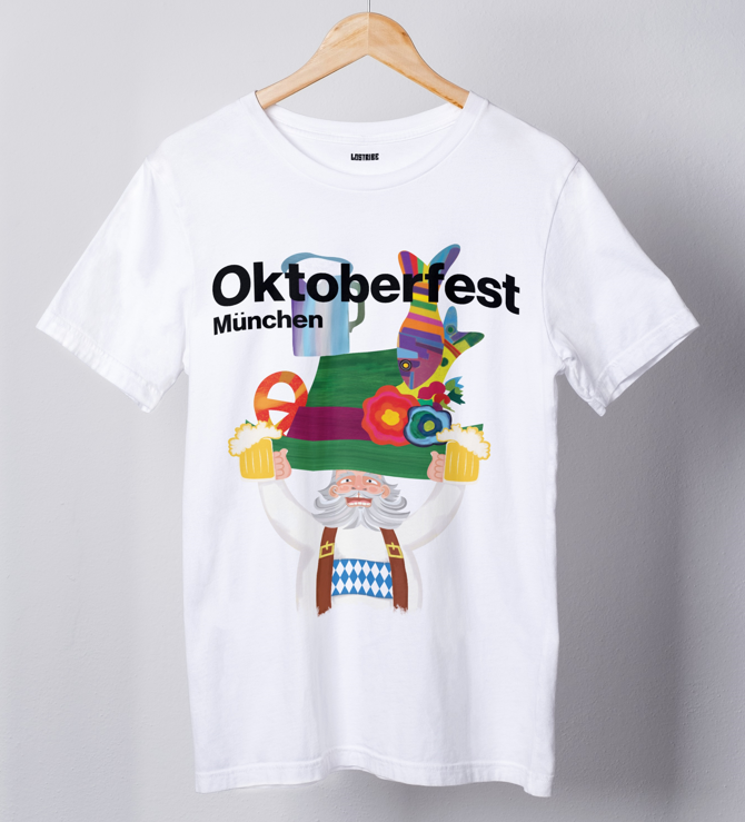 Oktoberfest T-Shirt for Men in Loose Fit